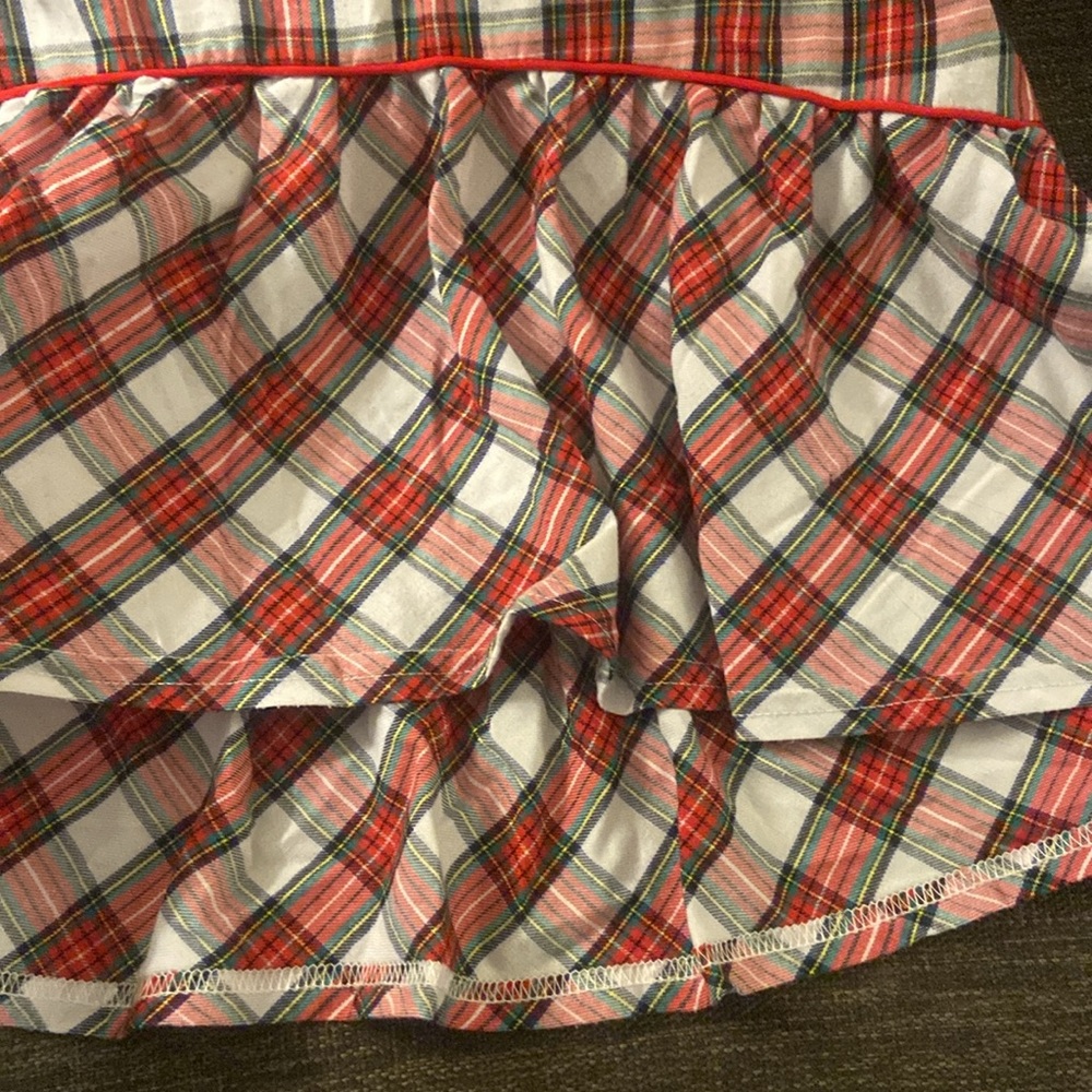 🎄 Disney store Minnie Mouse holiday plaid nightshirt size 7/8 GUC! - Picture 5 of 8
